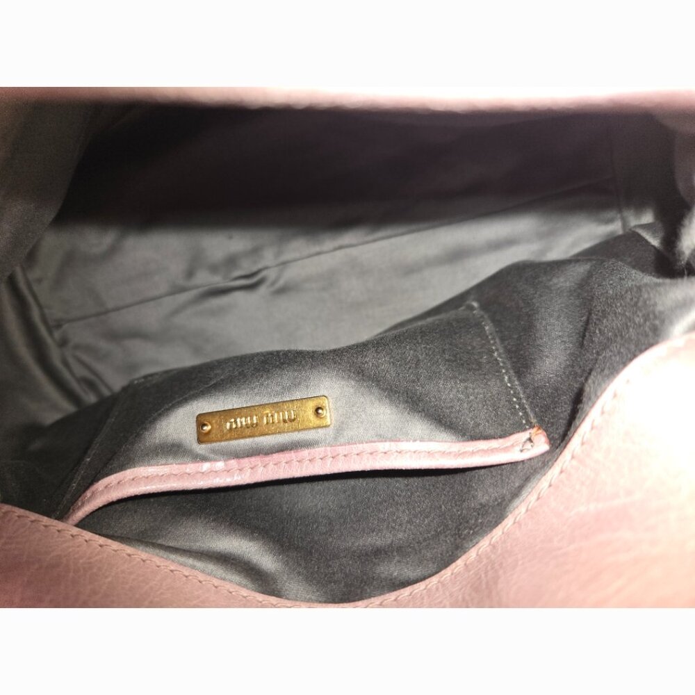 EUC Authentic Rare Tricolor MiuMiu Vitello 2 way Satchel - Picture 11 of 15
